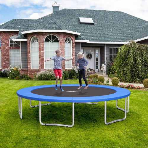 14 Feet Waterproof and Tear-Resistant Universal Trampoline Safety Pad Spring Cover-Blue - Blue - Trampoline Accessories