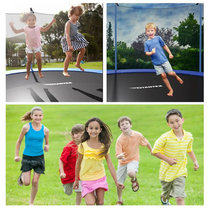 14 ft Trampoline Combo Bounce with Ladder and Enclosure Net - Trampolines