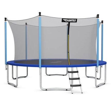 14 ft Trampoline Combo Bounce with Ladder and Enclosure Net - Trampolines