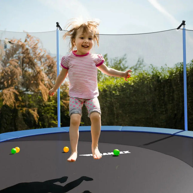 14 ft Trampoline Combo Bounce with Ladder and Enclosure Net - Trampolines