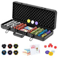 14 Gram Texas Holdem Poker Chip Set - Black - Game Room