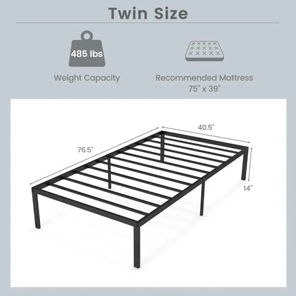 14 Inch Heavy Duty Metal Platform Costway