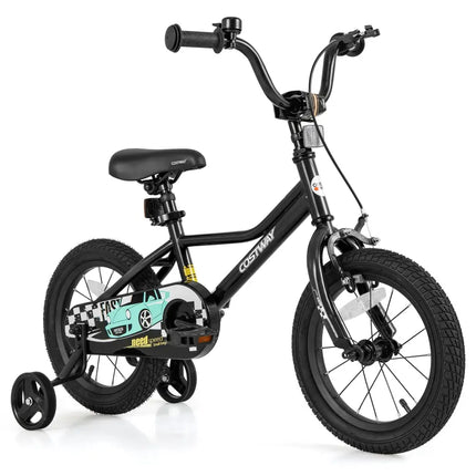 14 Inch Kids Bike Adjustable for 3 - 5 Years Old with Low - Step Frame - Oasis Home Essentials