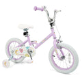 14 Inch Kids Bike Adjustable for 3 - 8 Years Old Children Purple - Stars & Moon - Oasis Home Essentials