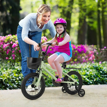 14 - Inch Kids Bike Adjustable with Training Wheels for 3 - 5 Years Old - Oasis Home Essentials