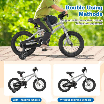 14 - Inch Kids Bike Bicycle for Boys Girls 3 - 5 with High Carbon Steel Frame - Oasis Home Essentials