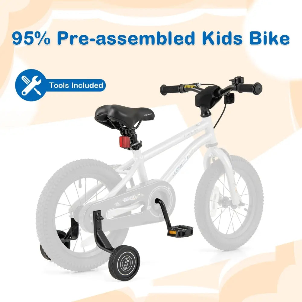 14 - Inch Kids Bike Bicycle for Boys Girls 3 - 5 with High Carbon Steel Frame - Oasis Home Essentials