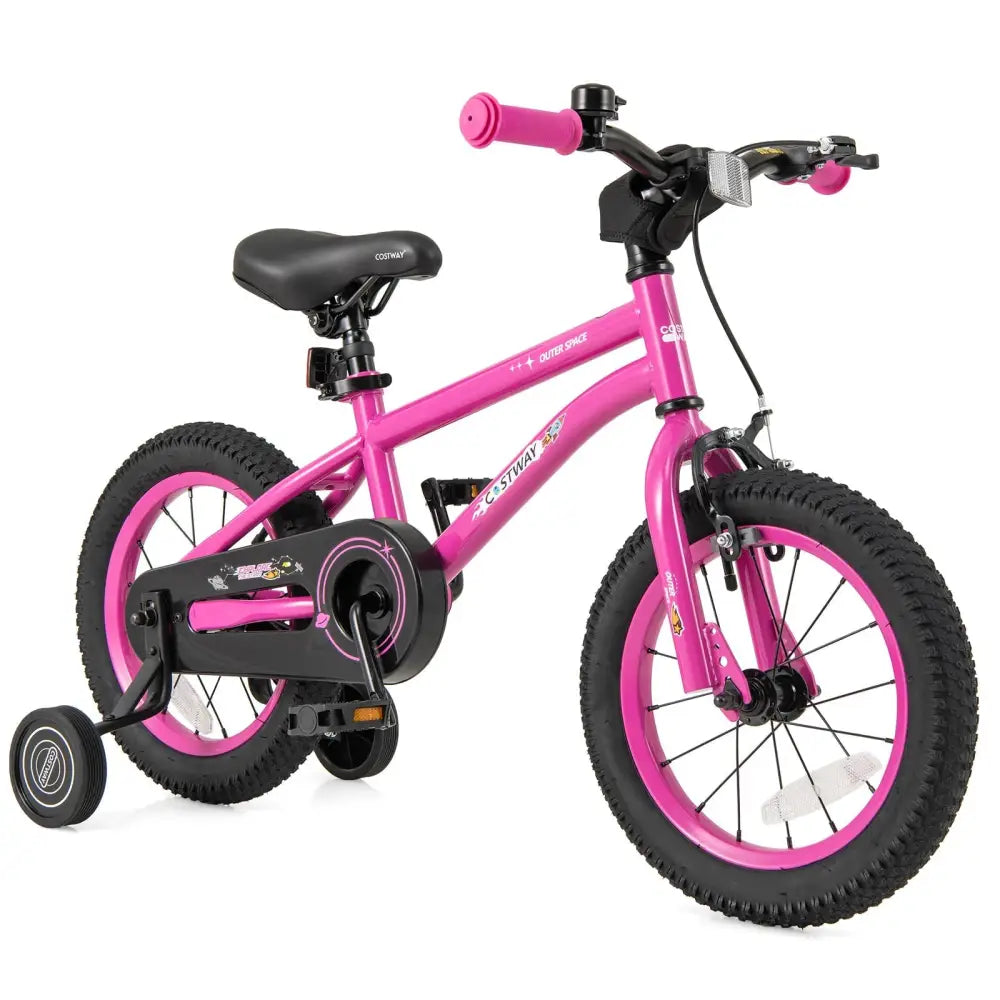 14 Inch Kids Bike for 3 - 5 Years Old Adjustable with Removable Training Wheels - Oasis Home Essentials