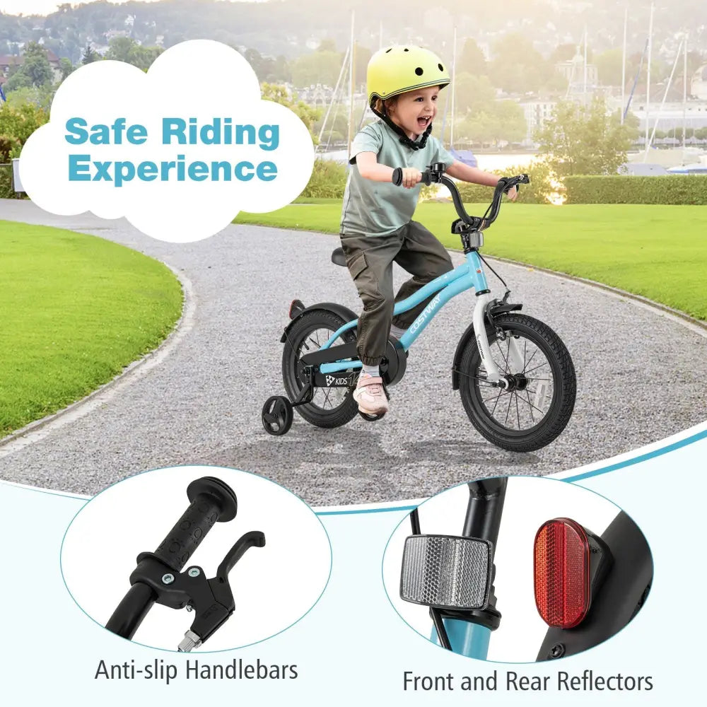 14 - Inch Kids Bike for 3 - 5 Years Old Children Bicycle with Training Wheels - Oasis Home Essentials