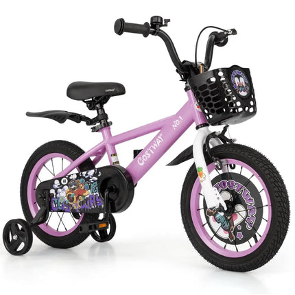 14 Inch Kids Bike for 3 - 5 Years Old Sport Bicycle with Adjustable Handlebar and Saddle - 14 inches - Oasis Home Essentials