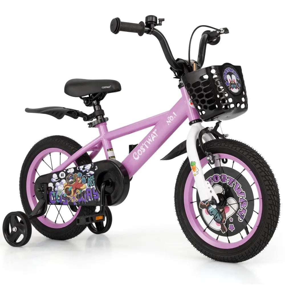 14 Inch Kids Bike for 3 - 5 Years Old Sport Bicycle with Adjustable Handlebar and Saddle - 14 inches - Oasis Home Essentials