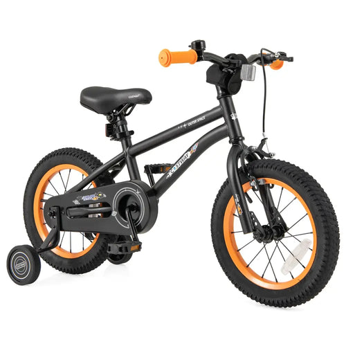 14-Inch Kids Bike Sport Bicycle for 3-5 Years Old with Adjustable Seat-14 inches - Black - Kids Bike