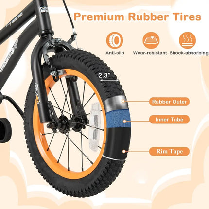 14 - Inch Kids Bike Sport Bicycle for 3 - 5 Years Old with Adjustable Seat - 14 inches - Oasis Home Essentials