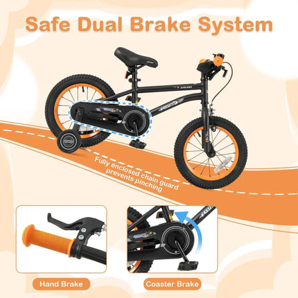 14 - Inch Kids Bike Sport Bicycle for 3 - 5 Years Old with Adjustable Seat - 14 inches - Oasis Home Essentials