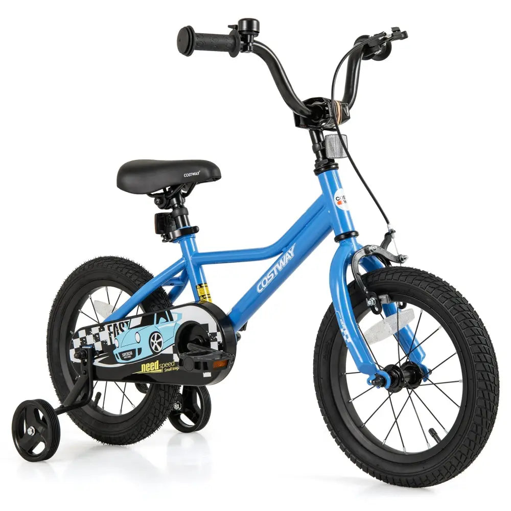 14 Inch Kids Bike with Removable Training Wheels for Aged 3 - 5 Years Old - Oasis Home Essentials