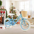 14 - Inch Kids Bike with Training Wheels and Adjustable Handlebar Seat - Blue - Oasis Home Essentials