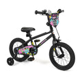 14 Inch Kids Bike with Training Wheels for Ages 3-5 Years Old Black- Street Art Time - Black - Kids Bike