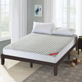 14 Inch King Size Wood Platform Bed Frame-Brown Costway