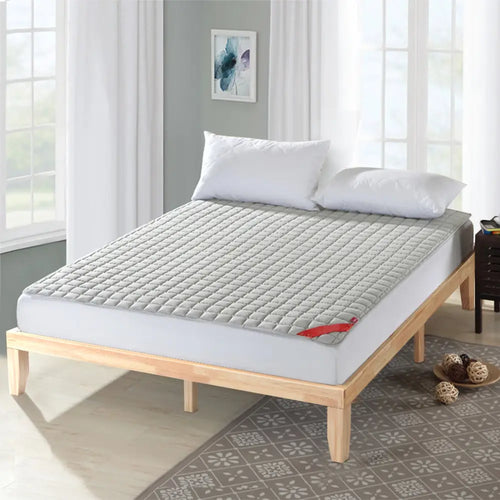 14 Inch King Size Wood Platform Bed Frame-Natural - Natural - Simple Bed Frame