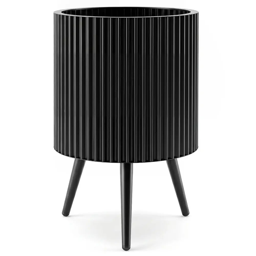 14 Inch Plant Pot with Stand and Tapered Legs for Garden - Raised Garden Beds