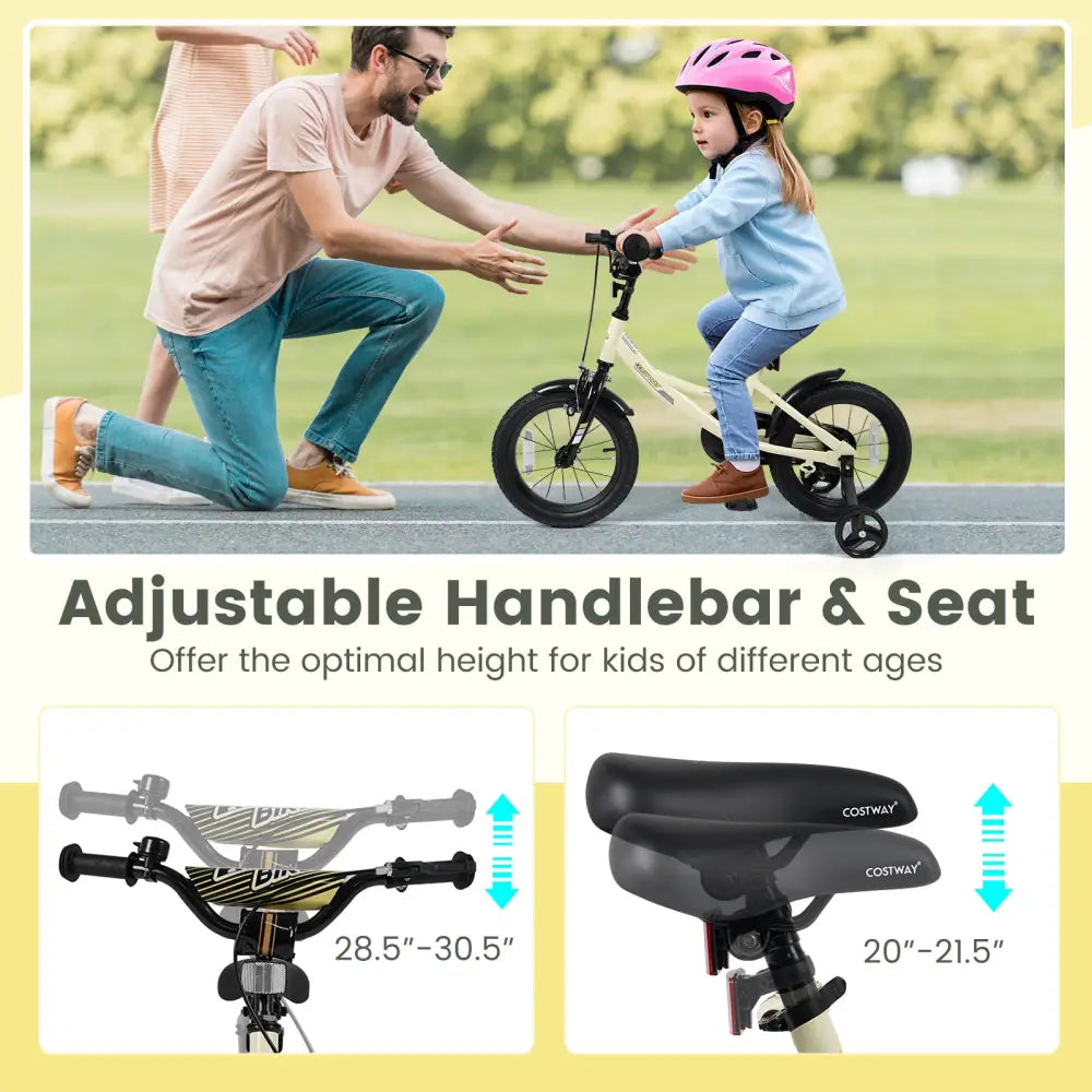 14 Inches Kids Bike Sport Bicycle with Removable Training Wheels - Kids Bike