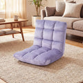 14-Position Adjustable Cushioned Floor Chair-Light Purple - Light Purple - Floor Chairs