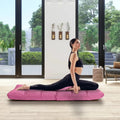 14-Position Adjustable Folding Lazy Gaming Sofa-Pink Costway