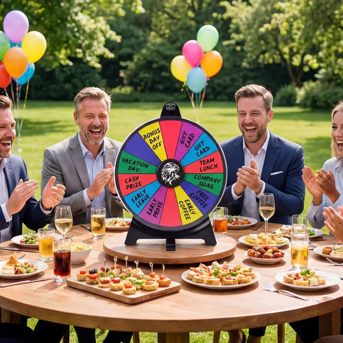 14 Slots Spin Wheel with Blackboard Marker-Multicolor - Multicolor - Game Room