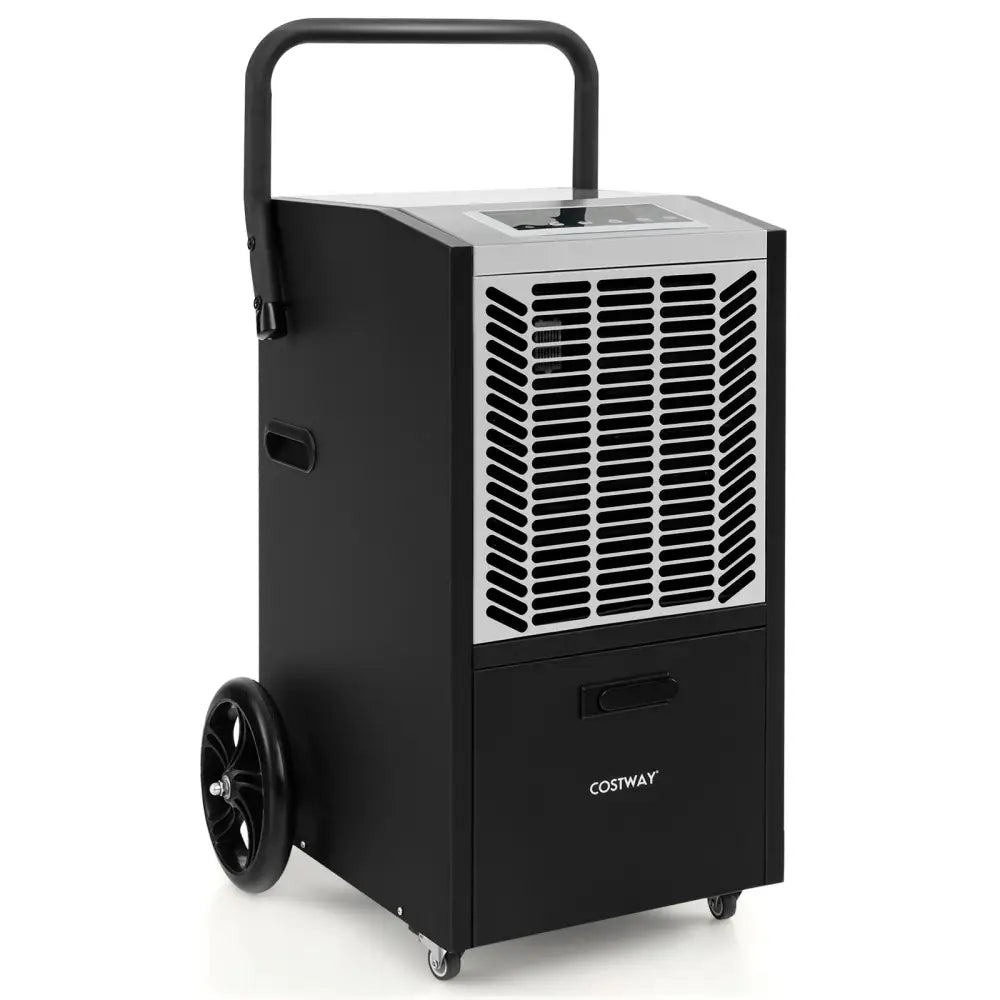 140 Pints Commercial Dehumidifier Crawl Space Dehumidifier with Pump and Drain Hose-White - White - Dehumidifiers