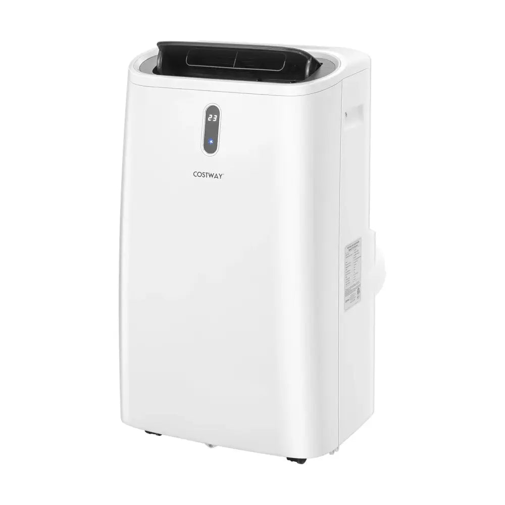 14000 BTU(Ashrae) Portable Air Conditioner with APP and WiFi Control-White Costway