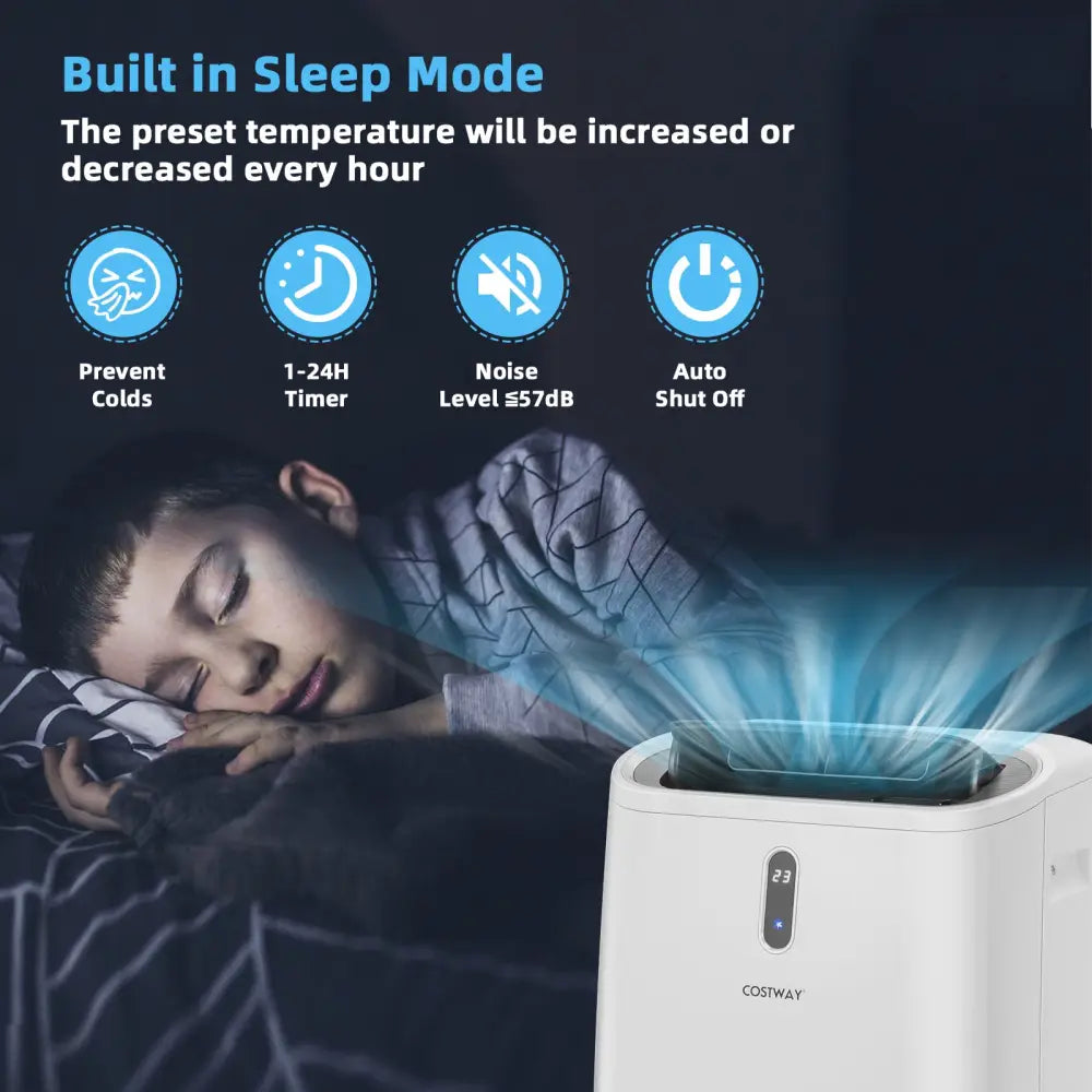 14000 BTU(Ashrae) Portable Air Conditioner with APP and WiFi Control-White - White - Portable Air Conditioners