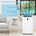 14000 BTU(Ashrae) Portable Air Conditioner with APP and WiFi Control-White Costway