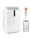 14000 BTU Smart Portable AC with APP Voice Control 47 dB for Rooms 750 Sq.Ft-White - White - Portable Air Conditioners