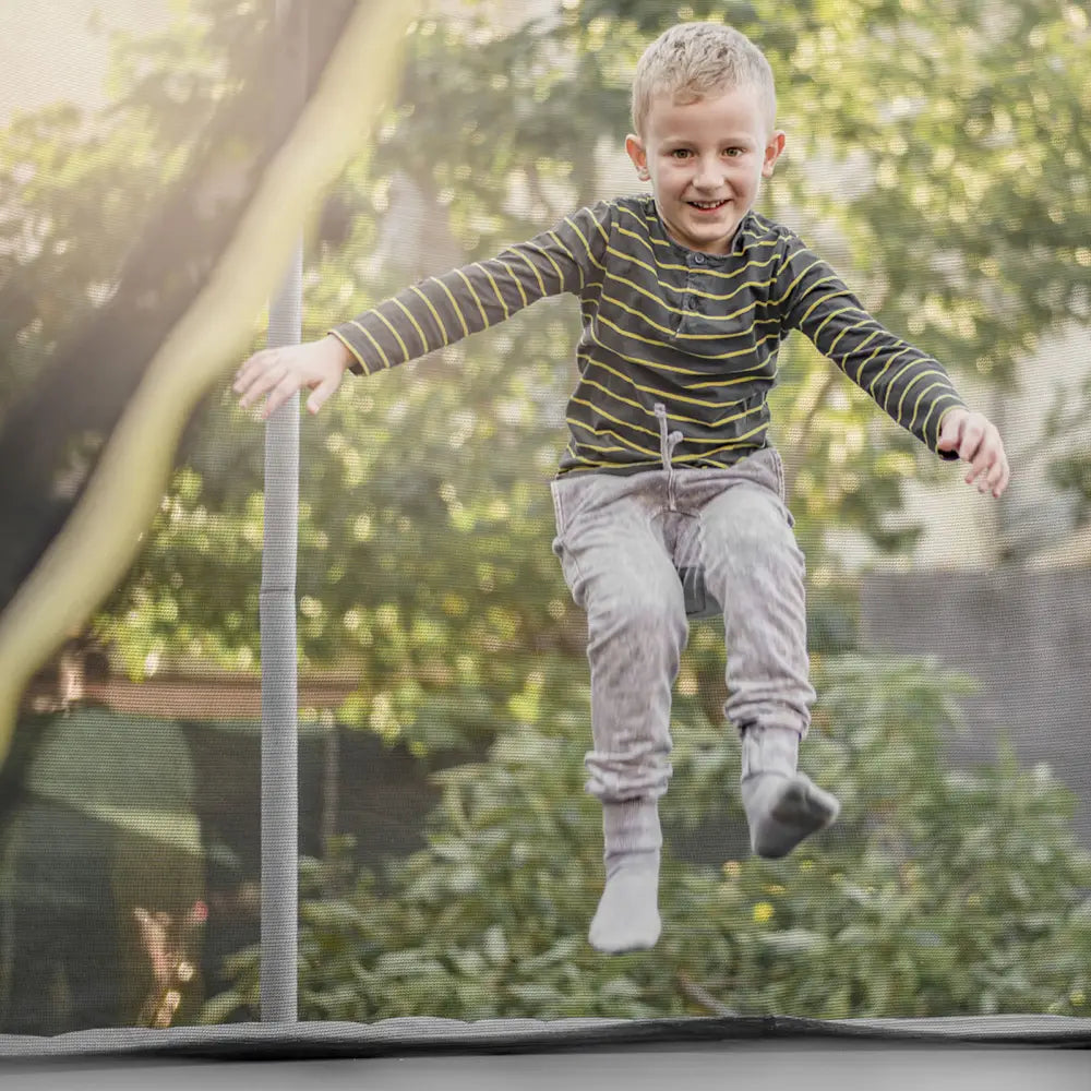 15/16 Feet Trampoline Replacement Safety Net with Adjustable Straps-16 ft - Black - Trampoline Accessories