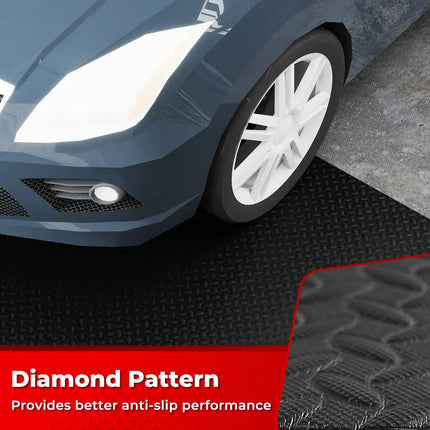 15.5 x 7.7 FT Garage Tool Mats 7 mm Thickened PE Mechanic Pads Pack of 4 - Garages