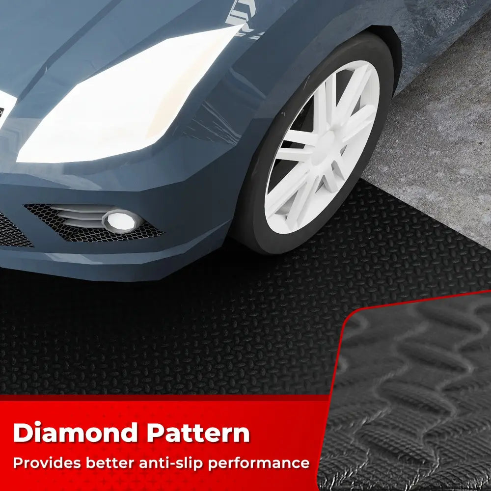 15.5 x 7.7 FT Garage Tool Mats 7 mm Thickened PE Mechanic Pads Pack of 4 - Garages