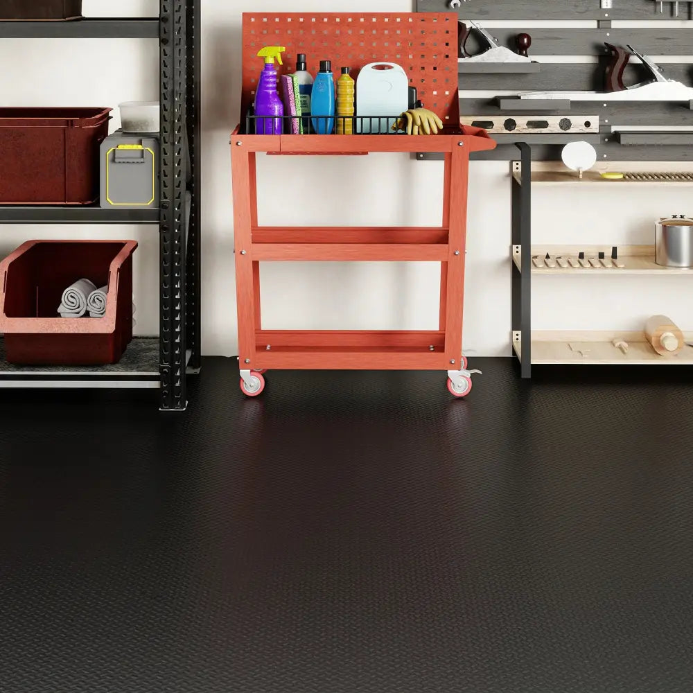 15.5 x 7.7 FT Garage Tool Mats 7 mm Thickened PE Mechanic Pads Pack of 4 - Garages