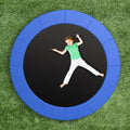 15 Feet Trampoline Pad Replacement Safety Pad with Fixing Straps (Blue) - Blue - Outdoor Play