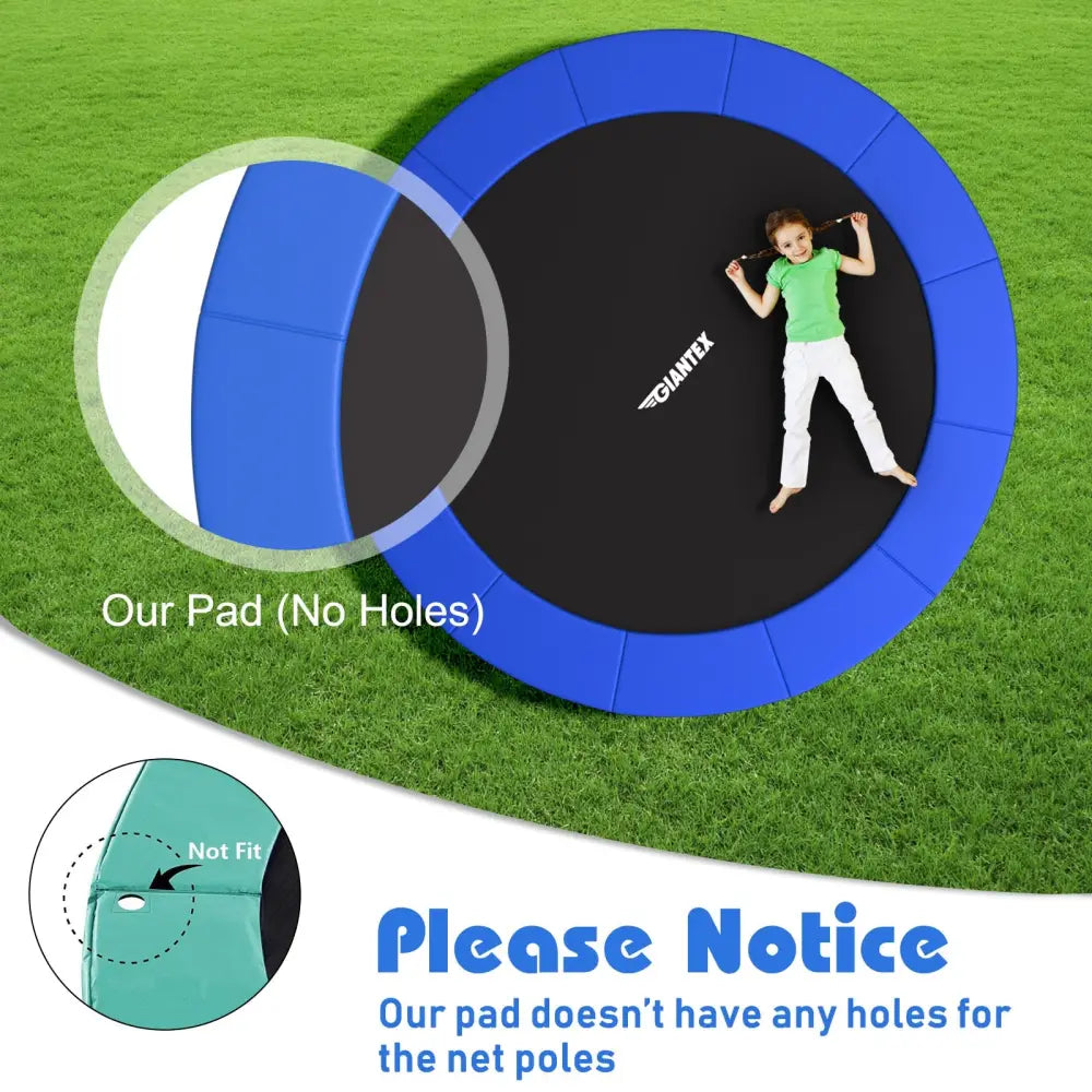 15 Feet Universal Trampoline Spring Cover-Blue - Blue - Trampoline Accessories