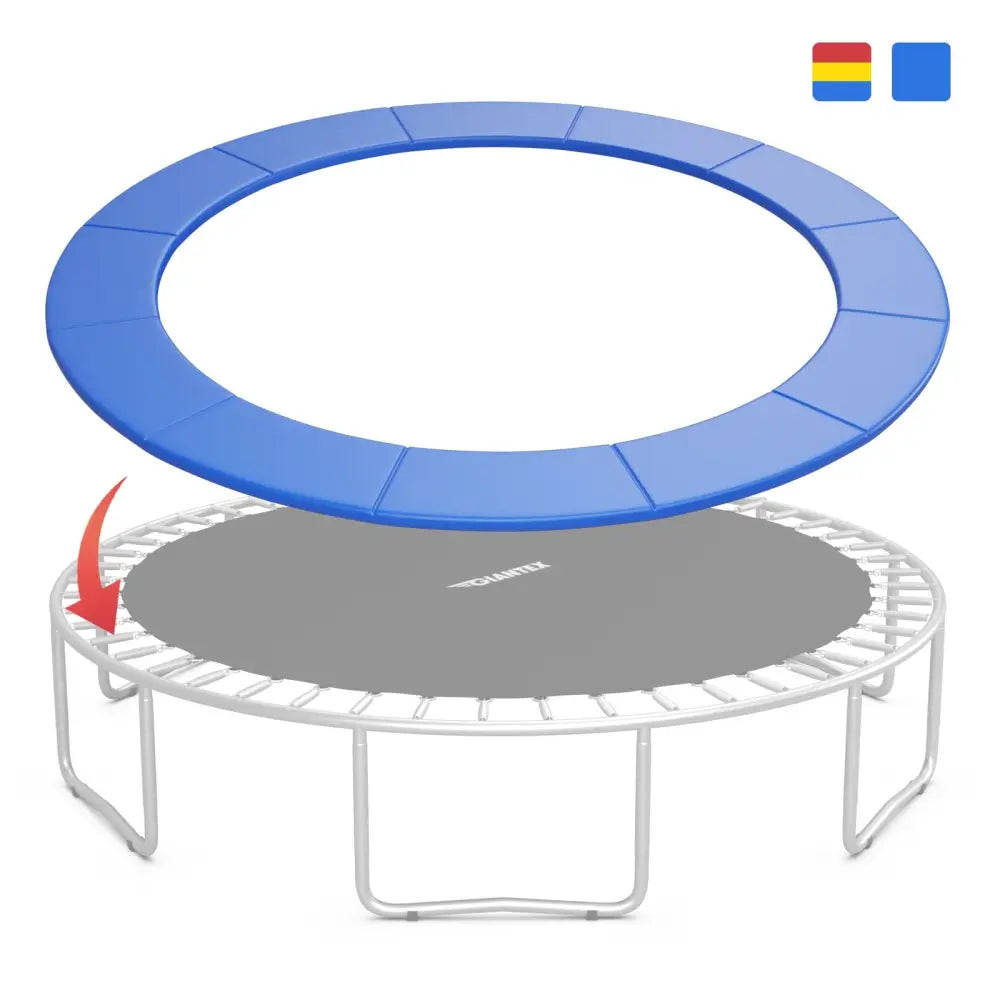 15 Feet Universal Trampoline Spring Cover-Blue - Blue - Trampoline Accessories