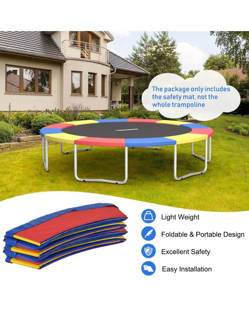 15 Feet Universal Trampoline Spring Cover-Multicolor - Multicolor - Trampoline Accessories