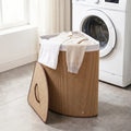 15 Gal Capacity Bamboo Laundry Hamper with Removable Liner-Brown - Brown - Laundry Baskets