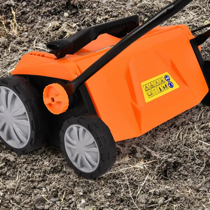 15 Inch 13 Amp Electric Scarifier with Collection Bag and Removable Blades-Orange - Orange - Lawn Care Tools