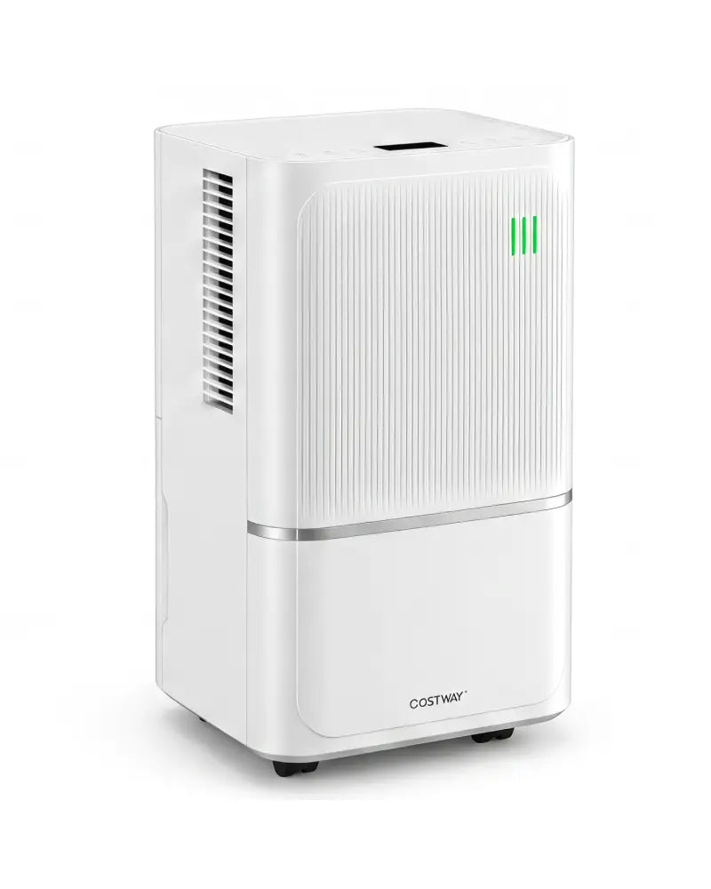 15 L Dehumidifier for Home with Drain Hose & Intelligent Control 2500 Sq.Ft-White - White - Dehumidifiers