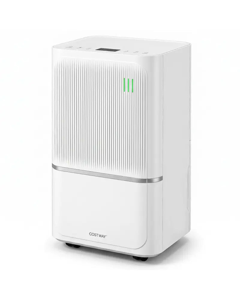 15 L Dehumidifier for Home with Drain Hose & Intelligent Control 2500 Sq.Ft-White - White - Dehumidifiers