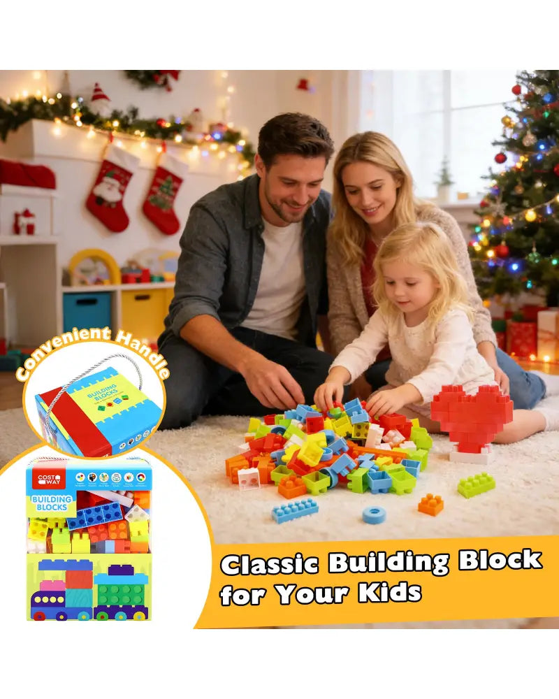 150 Pcs Toddler Building Blocks Toy STEM Montessori Early Learning Toys for 3+ year old - Learning Toys