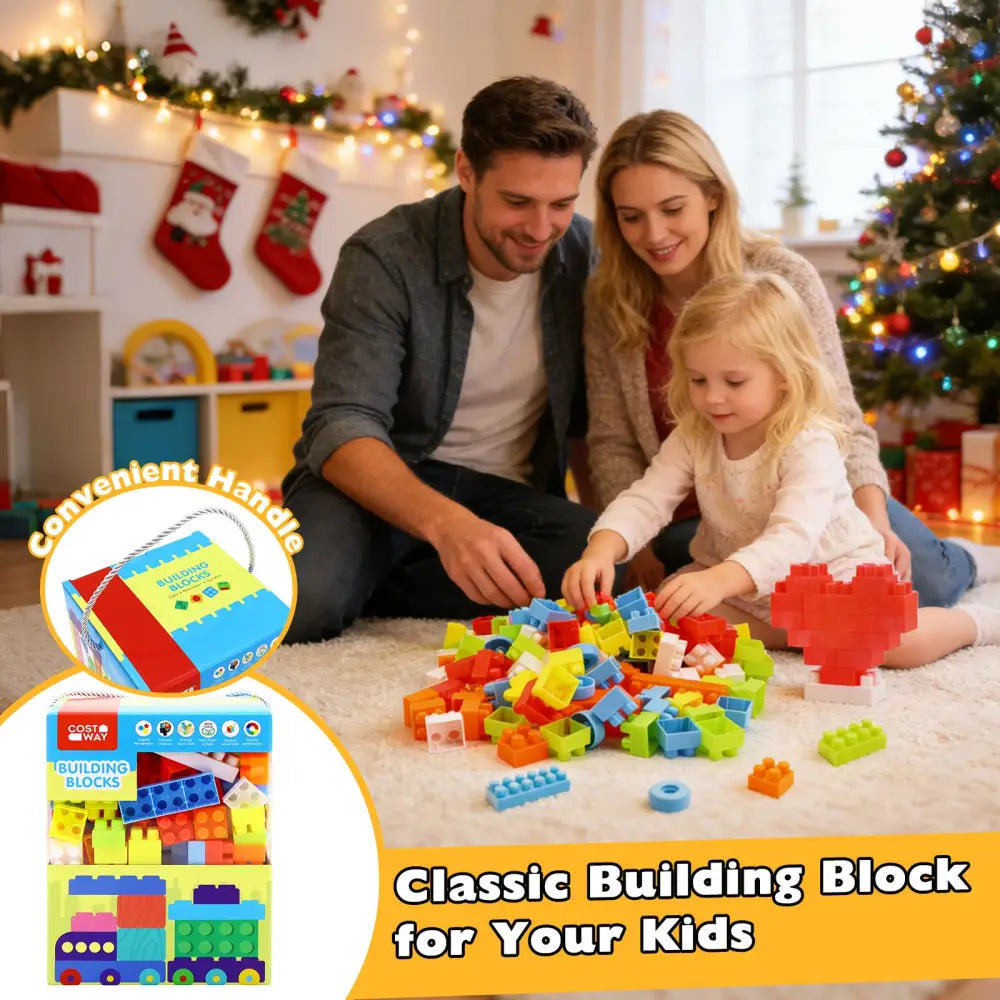 150 Pcs Toddler Building Blocks Toy STEM Montessori Early Learning Toys for 3+ year old - Learning Toys