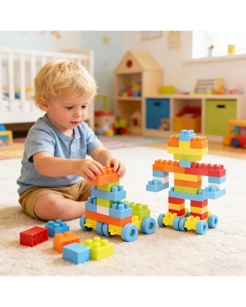 150 Pcs Toddler Building Blocks Toy STEM Montessori Early Learning Toys for 3+ year old - Learning Toys