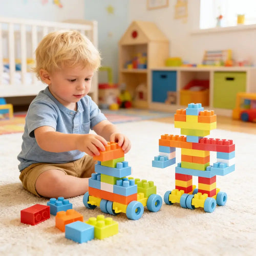 150 Pcs Toddler Building Blocks Toy STEM Montessori Early Learning Toys for 3+ year old - Learning Toys