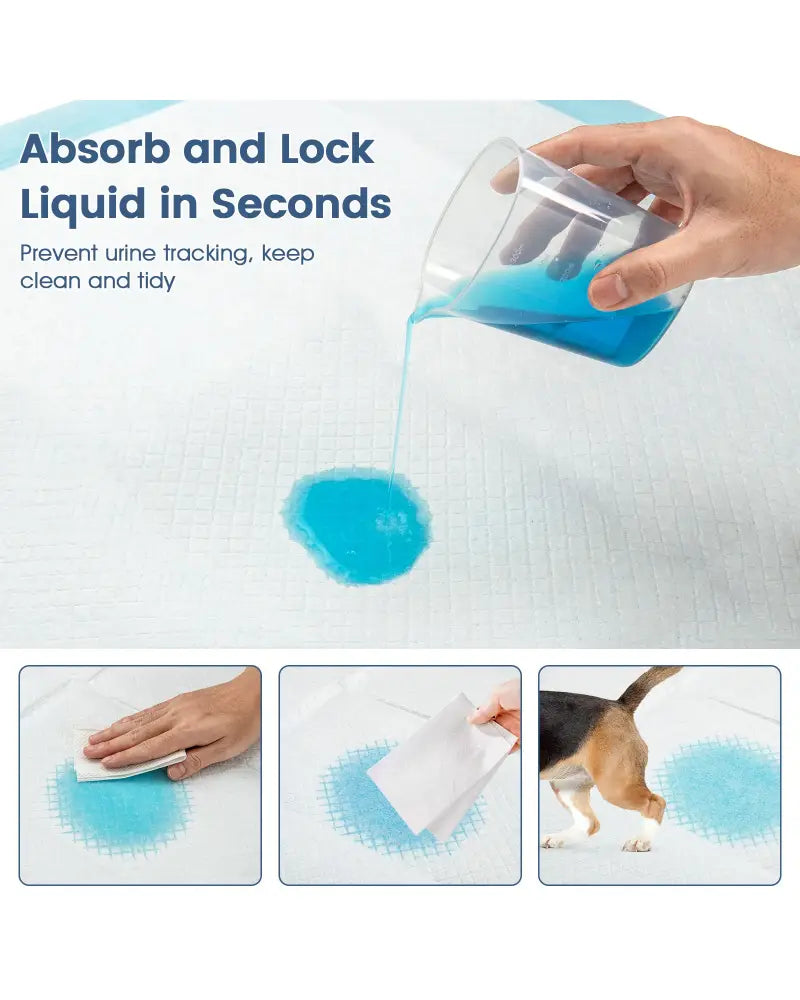 150 Pieces 24 x 36 Inch Pet Wee Pee Piddle Pad-S - Light Blue - Dog Supplies